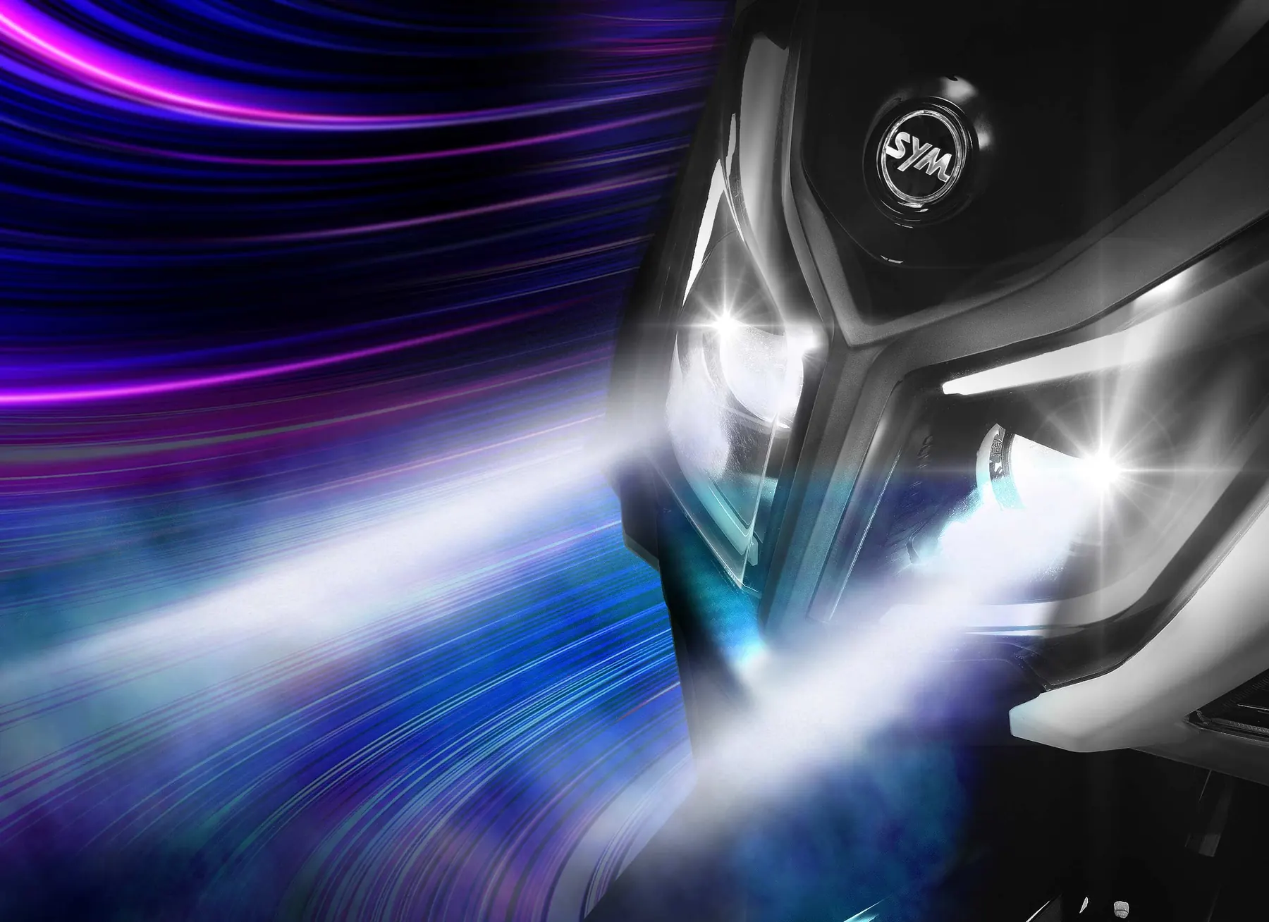 SYM Jet 14 LED far detayı